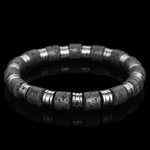 lava stone & hematite
