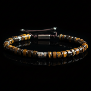 tiger's eye & hematite, 4mm