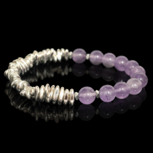 amethyst & hematite (silver/gold)