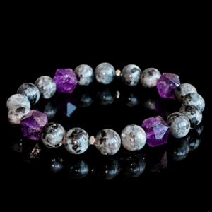 larvikite & amethyst